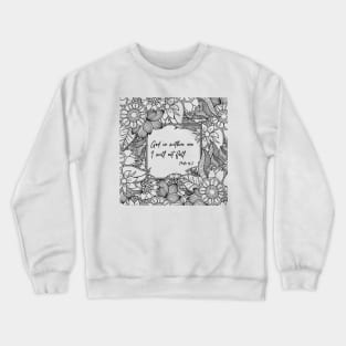 God Is Within Me, I Will Not Fail - Psalm 46:5 | Bible Quotes Crewneck Sweatshirt